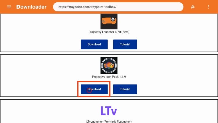 Λήψη του Projectivy Icon Pack