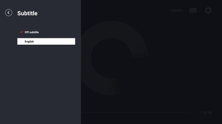 υπότιτλοι στο OnStream APK