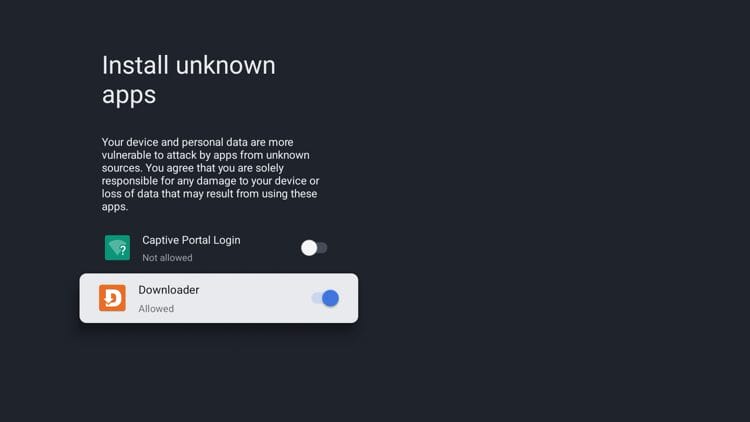 Πλευρική φόρτωση σε συσκευές Google TV