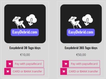 Κόστος EasyDebrid