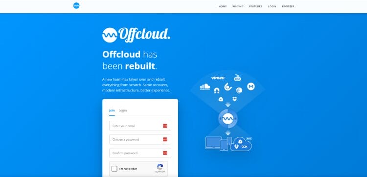 Επίσημη ιστοσελίδα offcloud