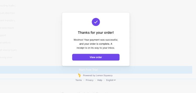 επιτυχία εγγραφής offcloud