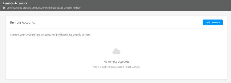 Απομακρυσμένοι λογαριασμοί OffCloud