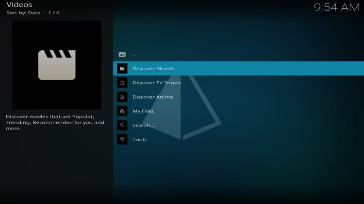 Αρχική οθόνη του πρόσθετου Prism