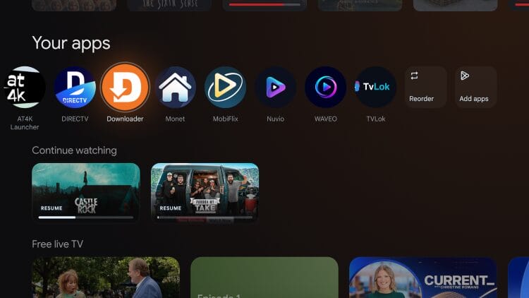 Άνοιγμα του Downloader για την εγκατάσταση του ClipBox