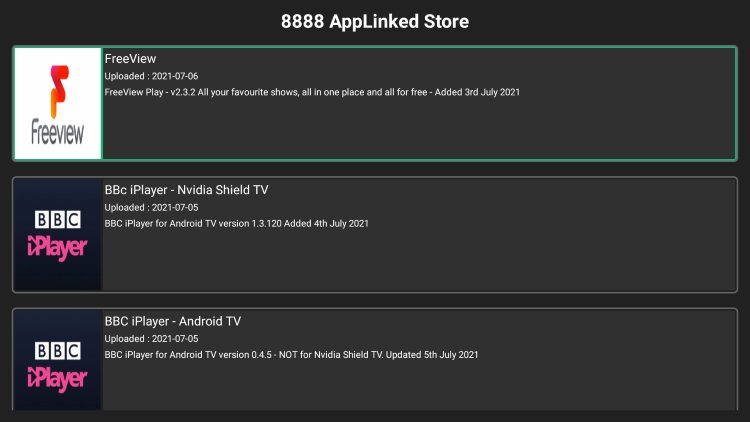 Κωδικός AppLinked 8888 για δωρεάν τηλεοπτικές εφαρμογές