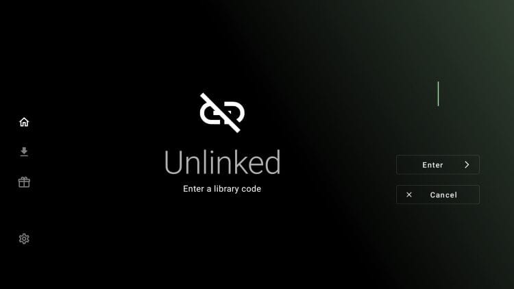 Εισαγωγή κωδικού Unlinked στη συσκευή