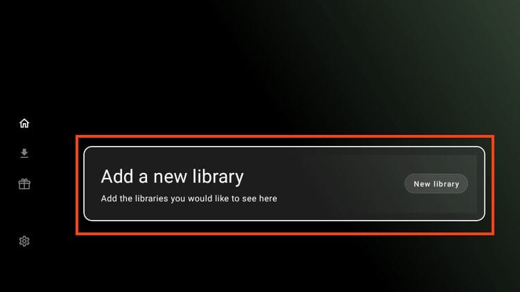 Επιλογή Add a new library στο Unlinked