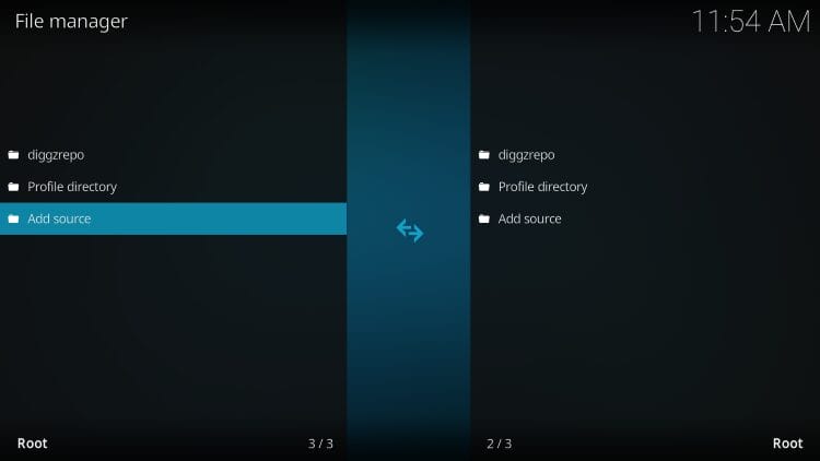 Επιλογή Add source για να προσθέσεις νέο repository skin