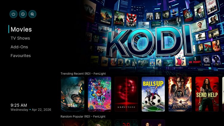 Το Kodi Build Dabs Nimbus