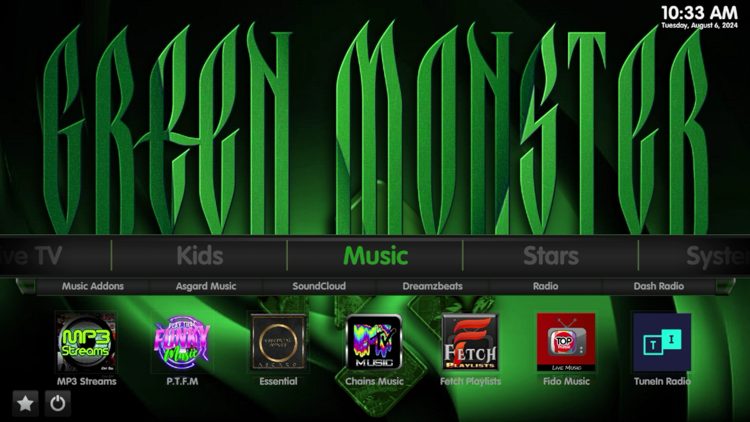 Το Kodi Build Green Monster