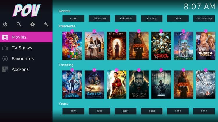 Το Kodi Build POVico
