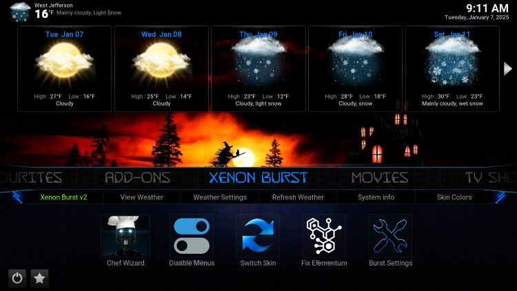 Το Kodi Build Diggz Burst