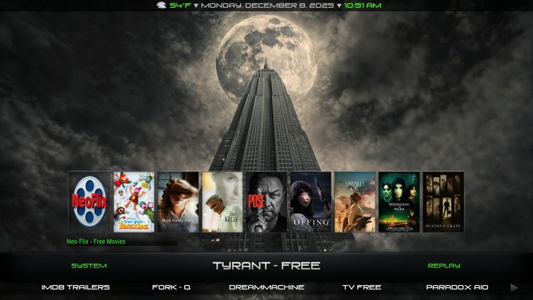 Το Kodi Build Tyrant