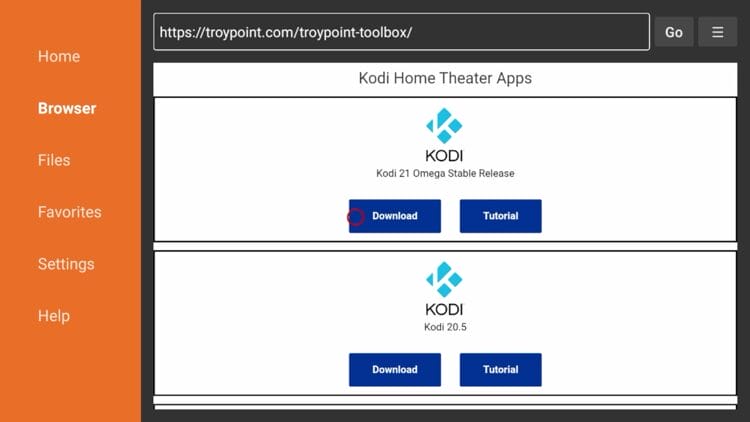 Λήψη αρχείων APK απευθείας από το Toolbox