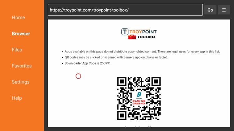 Σας παρουσιάζεται τώρα η αρχική οθόνη του TROYPOINT Toolbox.
