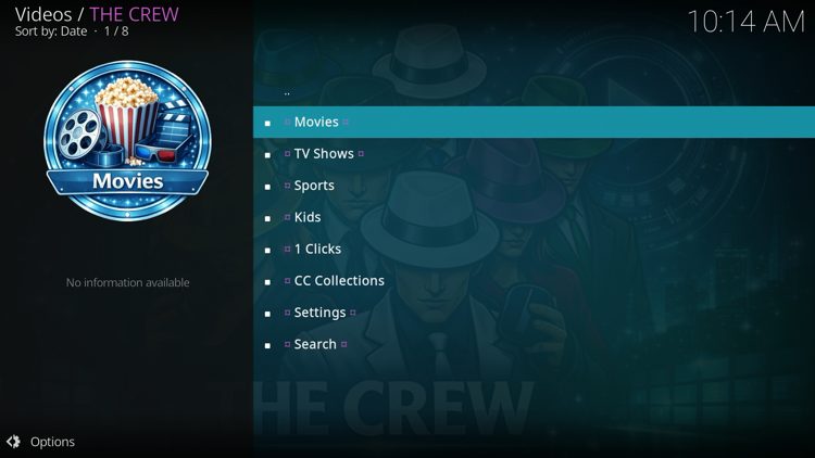 κατηγορία Ταινιών του The Crew Kodi Addon
