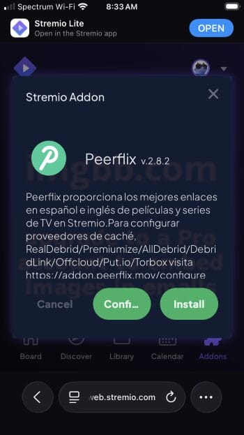 Εγκατάσταση του πρόσθετου Peerflix στο Stremio