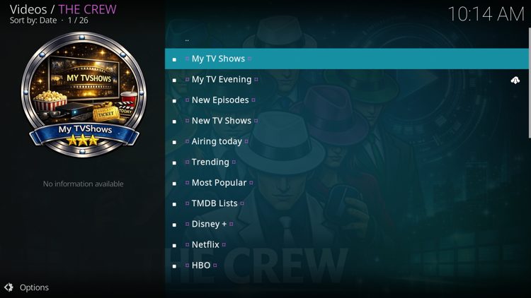 κατηγορία τηλεοπτικών σειρών του The Crew