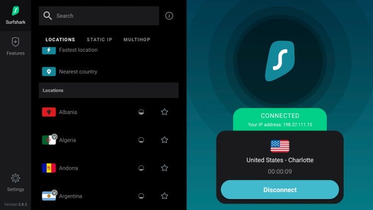 Σύνδεση στην τοποθεσία VPN της επιλογής σου